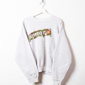 Nike Gray Camo Just Do It Men's Crewneck Sweater